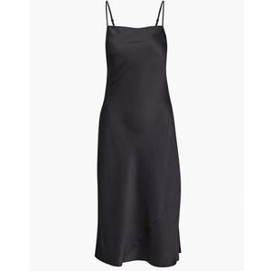 Wilfred ONLY SQUARE SLIP DRESS SMALL BLACK